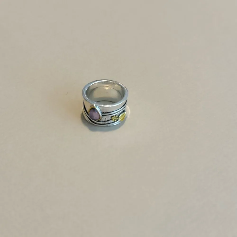 Boho crystal ring M1072